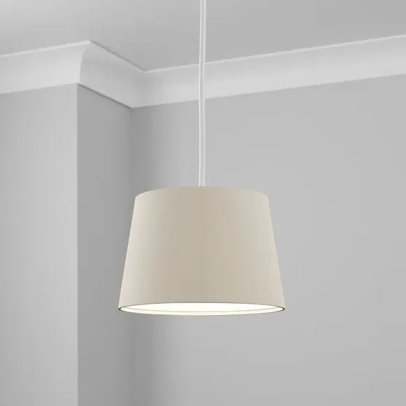 Tapered Lamp Shade - Natural, Faux Linen