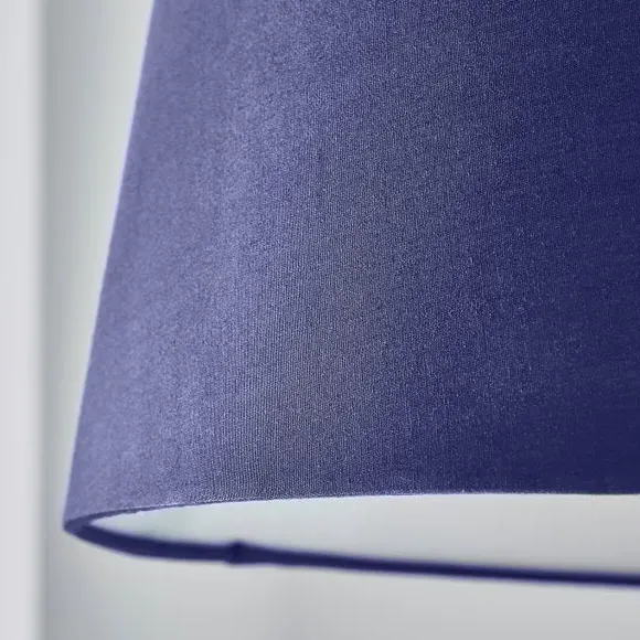 Tapered Lamp Shade - Navy, Poly-Cotton