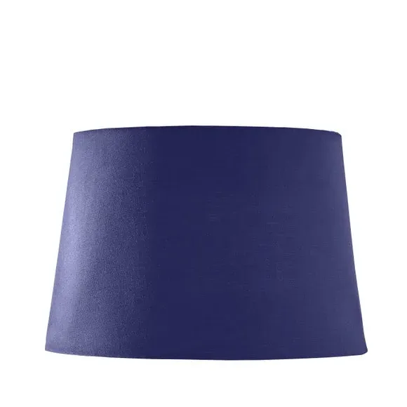 Tapered Lamp Shade - Navy, Poly-Cotton