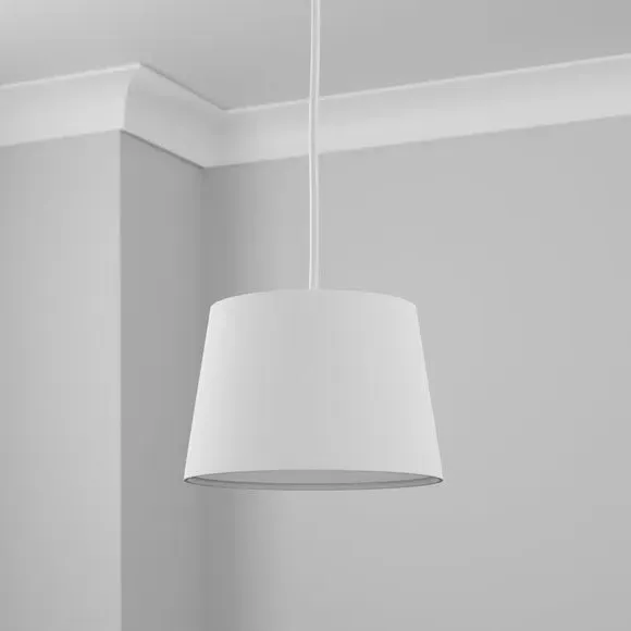 Tapered Lamp Shade - White, Poly-Cotton