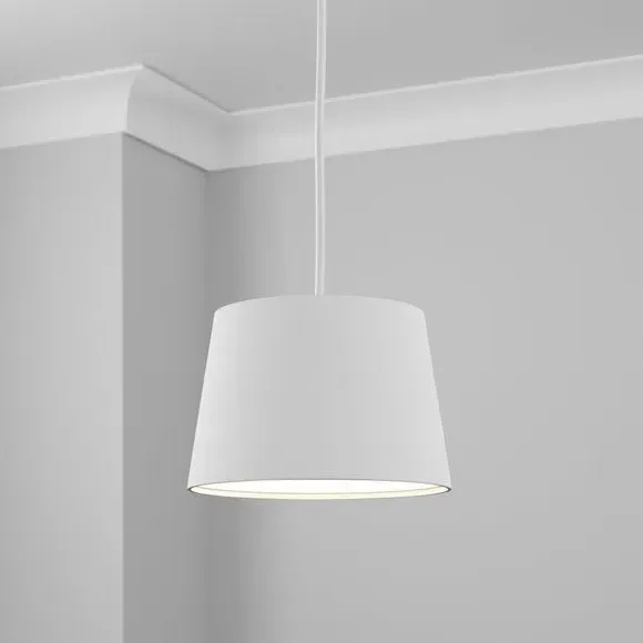 Tapered Lamp Shade - White, Poly-Cotton