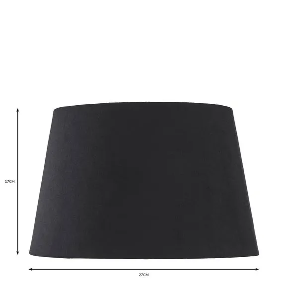 Tapered Lamp Shade with Gimbal - Black, Velvet