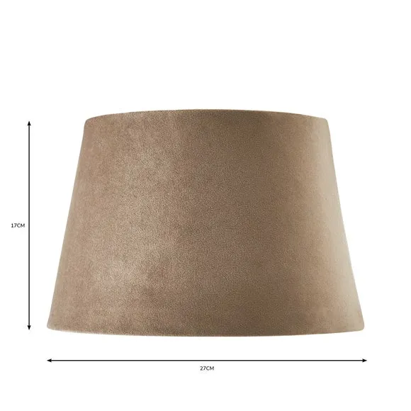Tapered Lamp Shade with Gimbal - Natural, Velvet