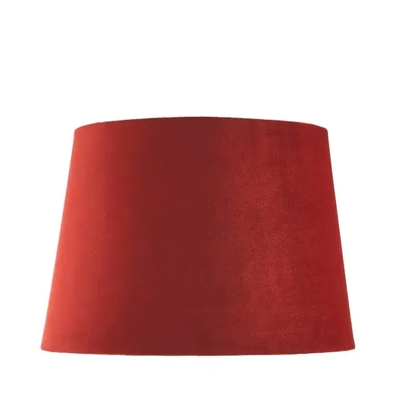 Tapered Lamp Shade with Gimbal - Terracotta, Velvet