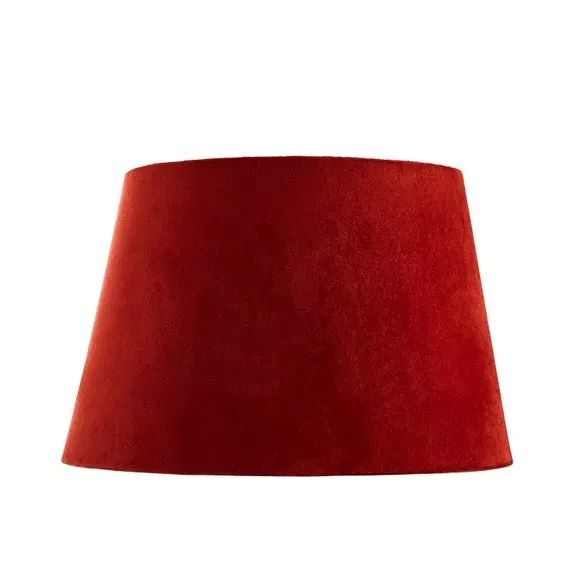 Tapered Lamp Shade with Gimbal - Terracotta, Velvet