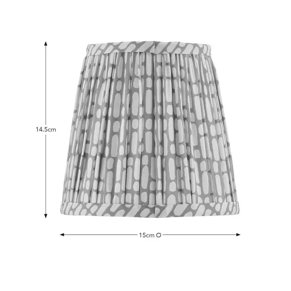 Tapered Lamp Shade with Pinch Pleats - Gold