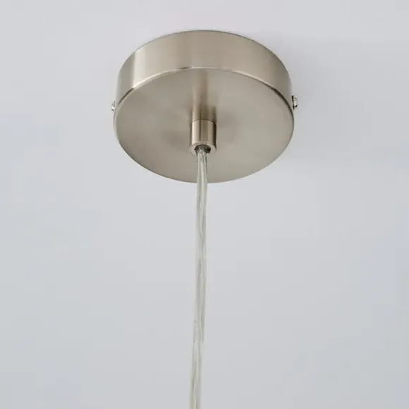 Tapered Pendant Light - Silver, Glass
