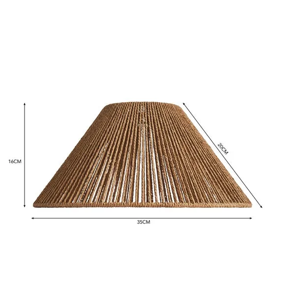 Tapered Pendant Shade Easy Fit - Natural, Paper
