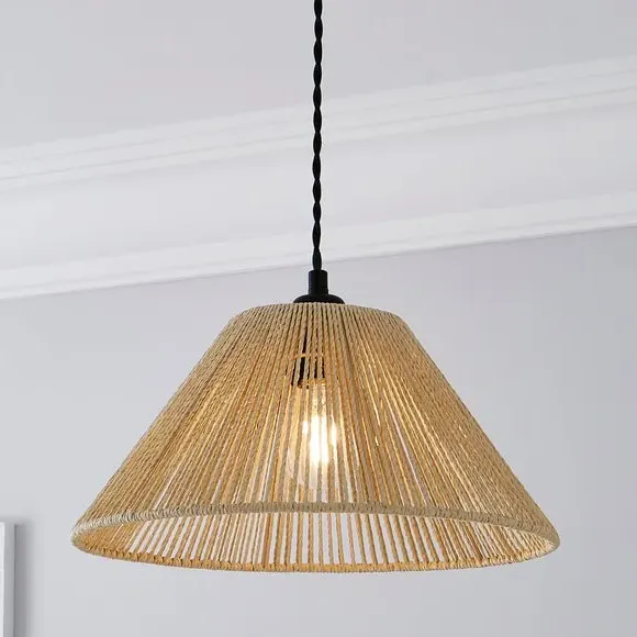 Tapered Pendant Shade Easy Fit - Sand, Paper