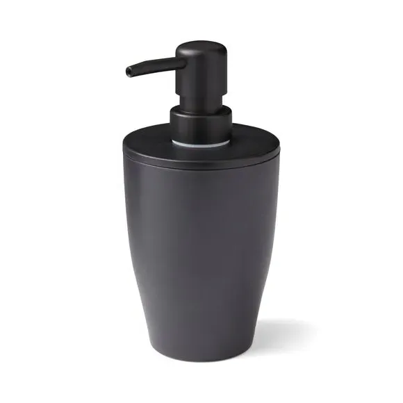 Tapered Soap Dispenser - Black, Plastic