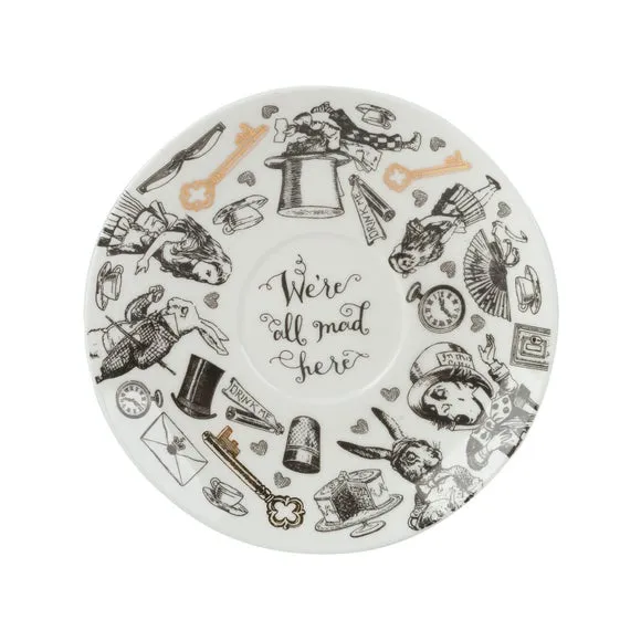 Teacup and Saucer Set - White, Porcelain
