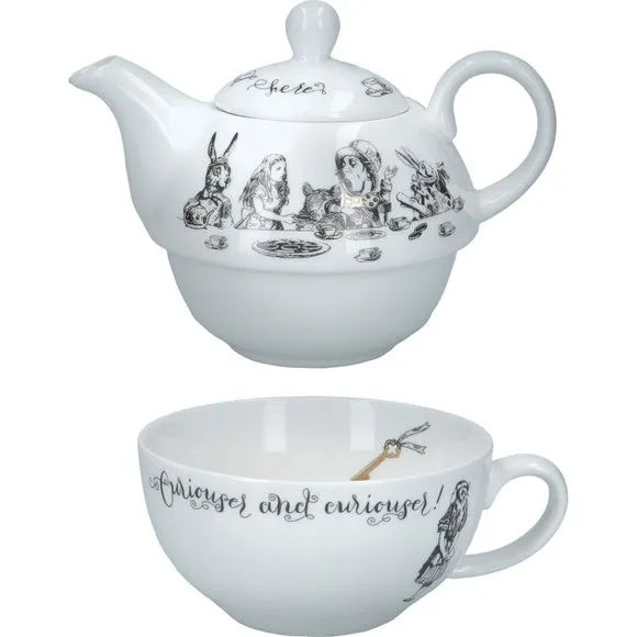 Teapot Set with Cup - White, Fine China image