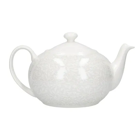 Teapot with Elegant Design - Light Grey