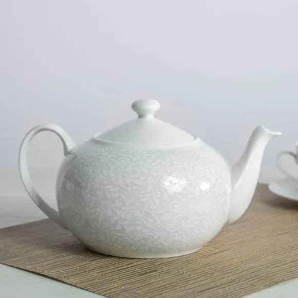 Teapot with Elegant Design - Light Grey image