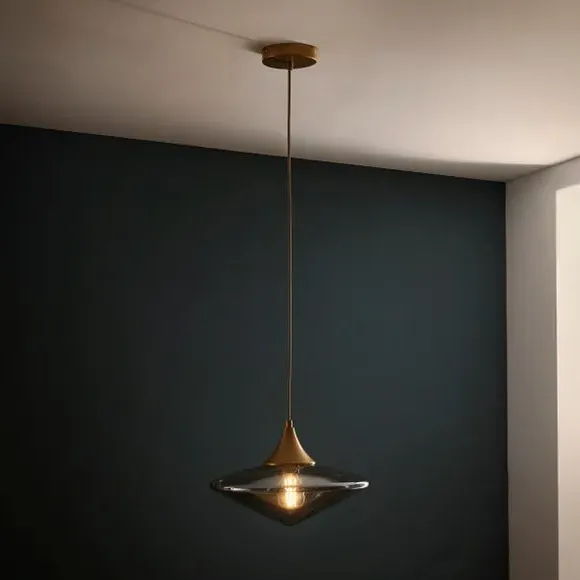 Teardrop Pendant Light Adjustable - Black, Metal