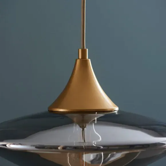 Teardrop Pendant Light Adjustable - Black, Metal