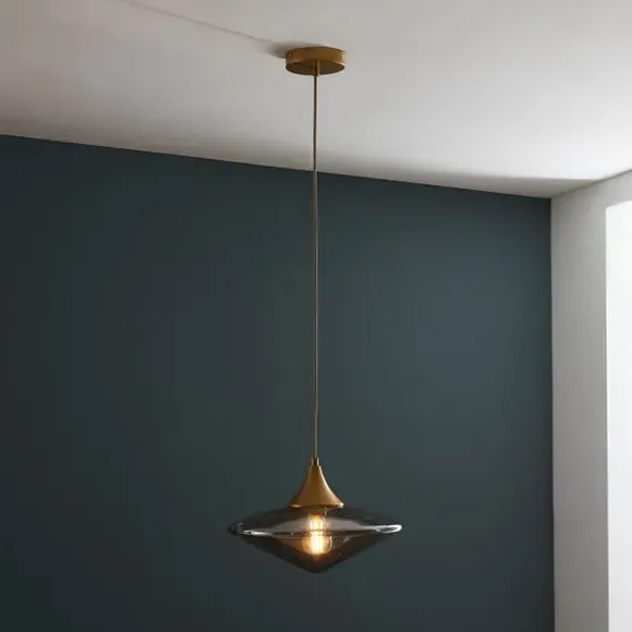 Teardrop Pendant Light Adjustable - Black, Metal image
