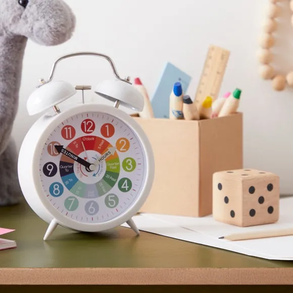 Tell the Time Alarm Clock - Grey image