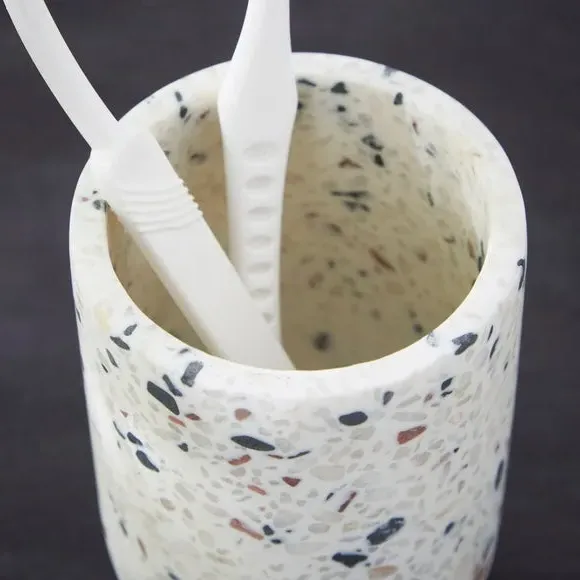 Terrazzo Toothbrush Holder - Natural, Resin