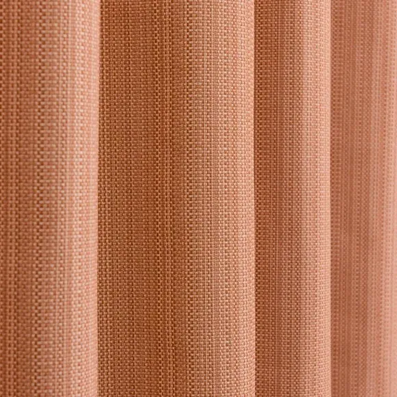 Textured Blackout Eyelet Curtains - Clay
