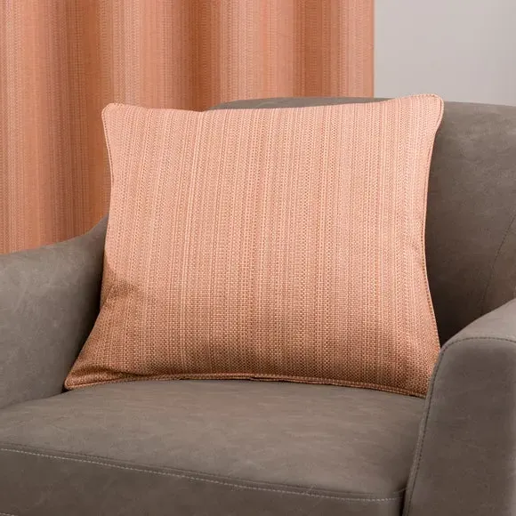 Textured Blackout Eyelet Curtains - Clay