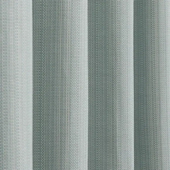 Textured Blackout Eyelet Curtains - Duck Egg