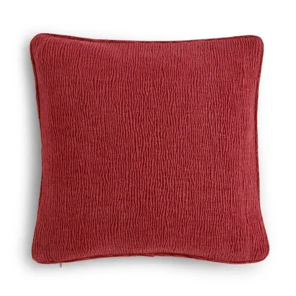 Textured Cushion Cover - Burgundy, Chenille