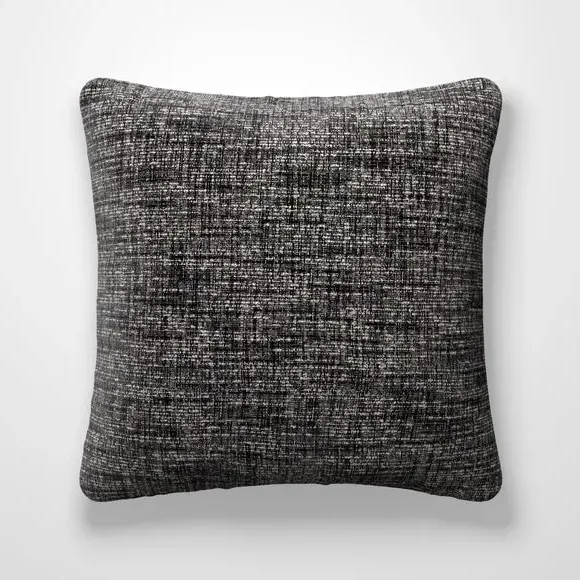 Textured Cushion Cover - Charcoal, Recycled Fabric