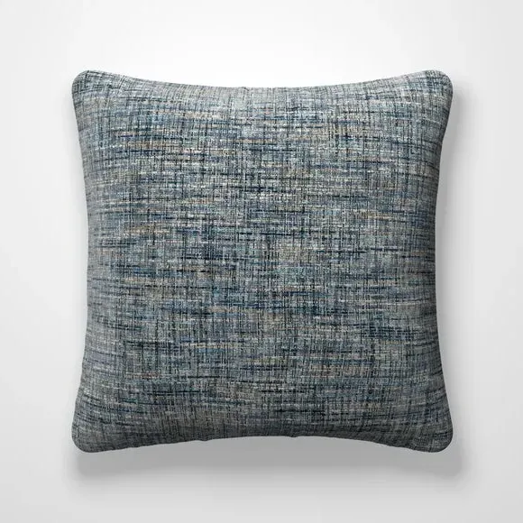 Textured Cushion Cover - Denim, Recycled Fabric