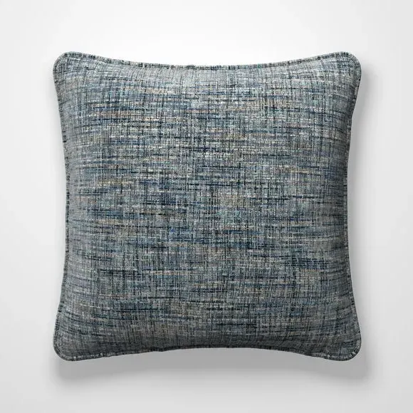 Textured Cushion Cover - Denim, Recycled Fabric