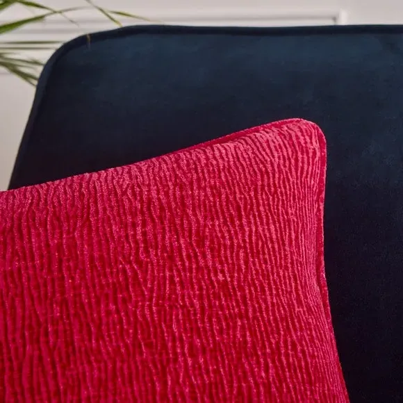 Textured Cushion Cover - Magenta, Chenille