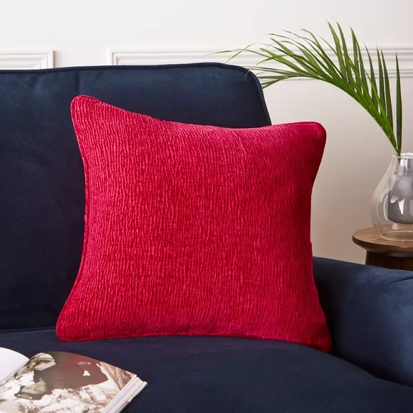 Textured Cushion Cover - Magenta, Chenille