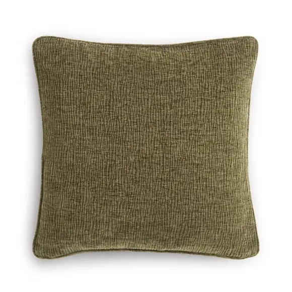 Textured Cushion Cover - Olive, Chenille