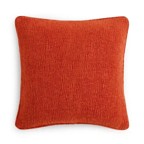 Textured Cushion Cover - Orange Umber, Chenille