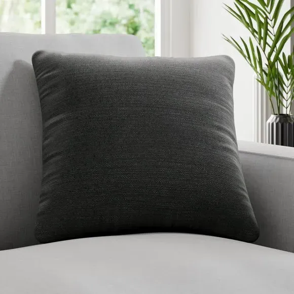 Textured Cushion Cover - Raven, Recycled Polyester