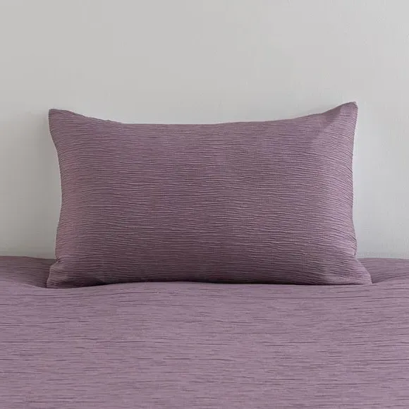 Textured Duvet Cover Set - Thistle, Polyester