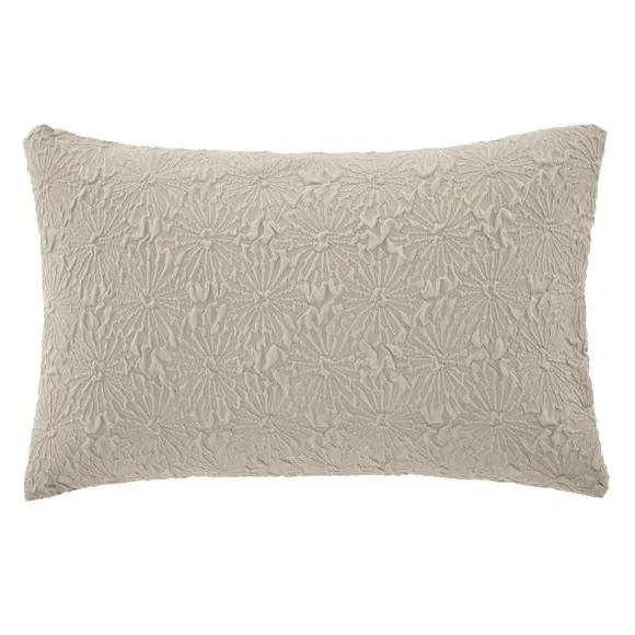 Textured Floral Duvet Cover Set - Natural, Microfibre
