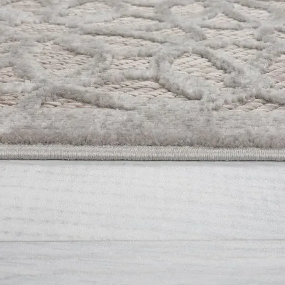 Textured Indoor Outdoor Rug - Natural, Polypropylene