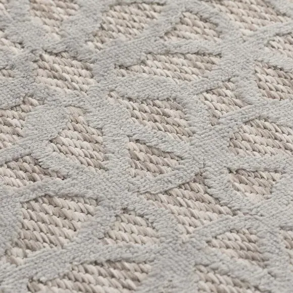 Textured Indoor Outdoor Rug - Natural, Polypropylene