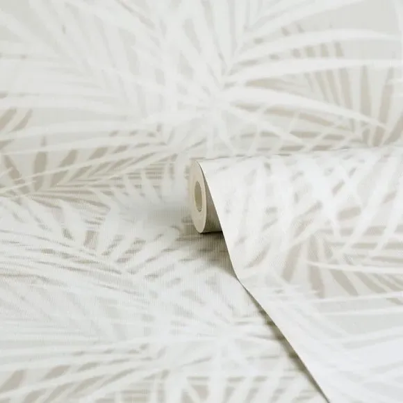 Textured Palm Wallpaper - Natural
