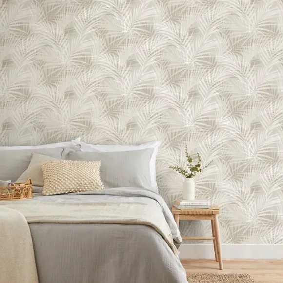 Textured Palm Wallpaper - Natural image