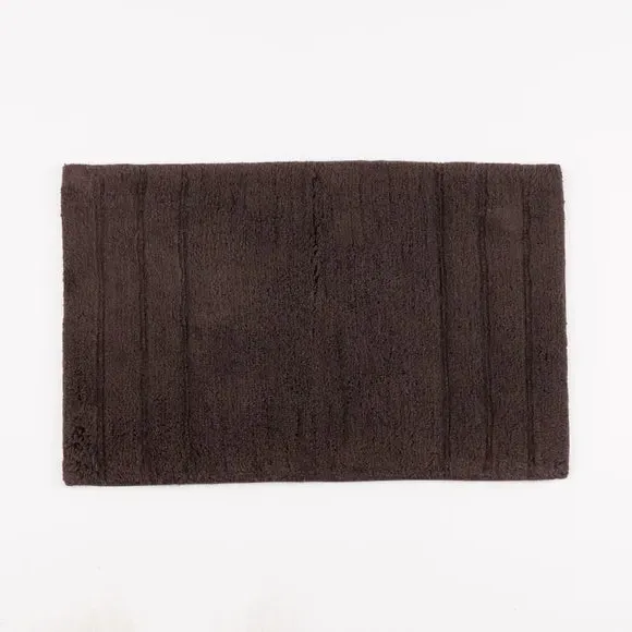 Textured Stripe Bath Mat - Dark Raisin, Cotton
