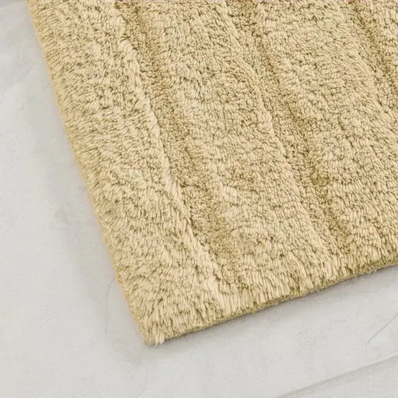 Textured Stripe Bath Mat - Dune, Cotton