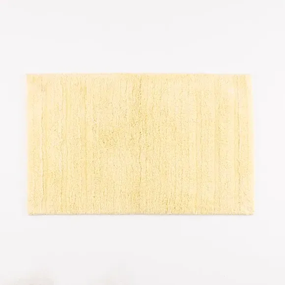 Textured Stripe Bath Mat - Lemon, Cotton