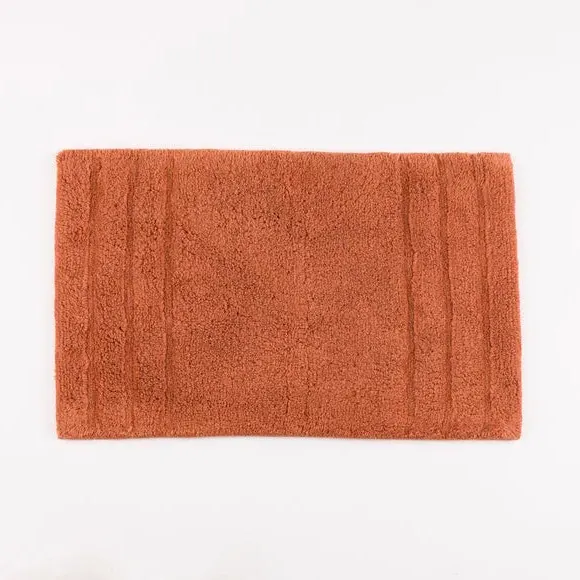 Textured Stripe Bath Mat - Pecan, Cotton