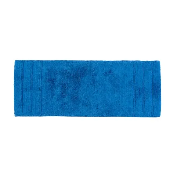 Textured Stripe Bath Runner - Cornflower, Cotton