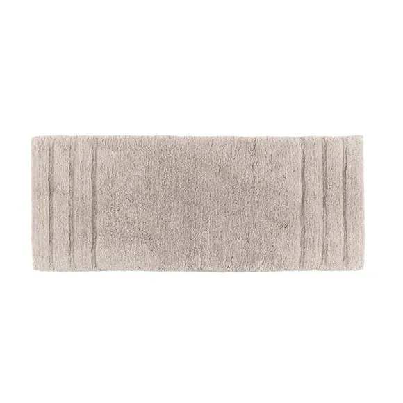 Textured Stripe Bath Runner - Mushroom, Cotton