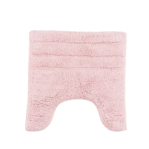 Textured Stripe Pedestal Mat - Blush, Cotton