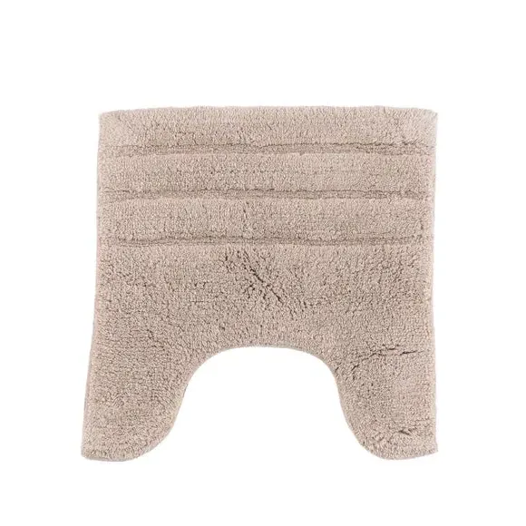 Textured Stripe Pedestal Mat - Mushroom, Cotton