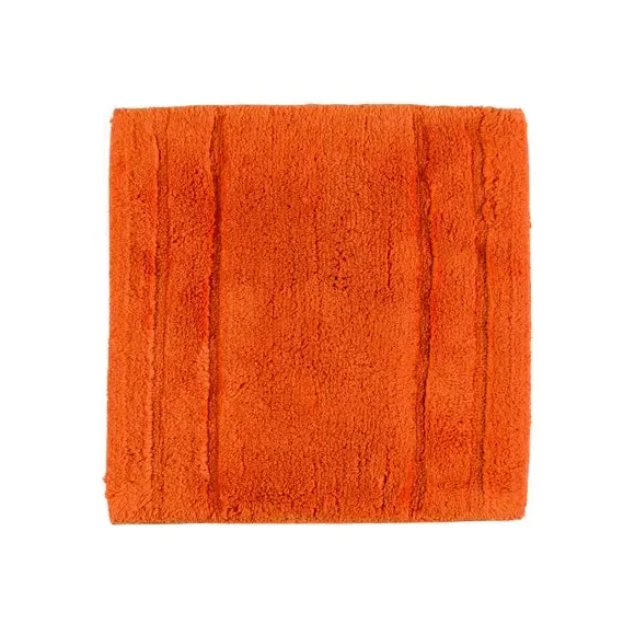Textured Stripe Shower Mat - Burnt Orange, Cotton